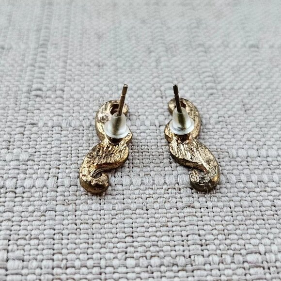 Fashion Jewelry Earrings Mustache Orange Enamel Stud Earring - Picture 8 of 12